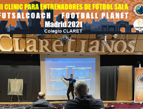 Valoraciones muy positivas entre los asistentes del Clinic para entrenadores de Fútbol Sala Futsalcoach – Football Planet Madrid 2021.