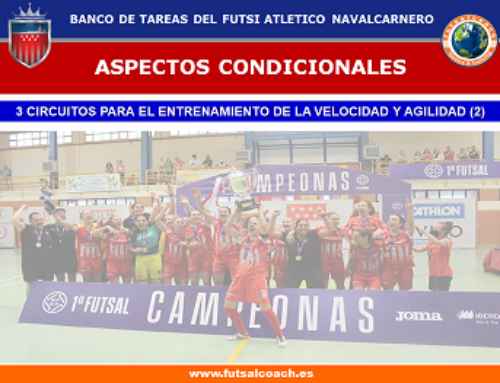 Tres circuitos para entrenar la velocidad y agilidad (2). (Banco de tareas del Futsi At. Navalcarnero)