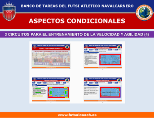 Tres circuitos para entrenar la velocidad y agilidad (4). (Banco de tareas del Futsi At. Navalcarnero)