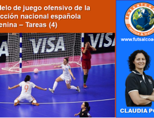 Modelo de juego ofensivo de la selección nacional española femenina. Tareas ataque sistema 4-0 (3 tareas)