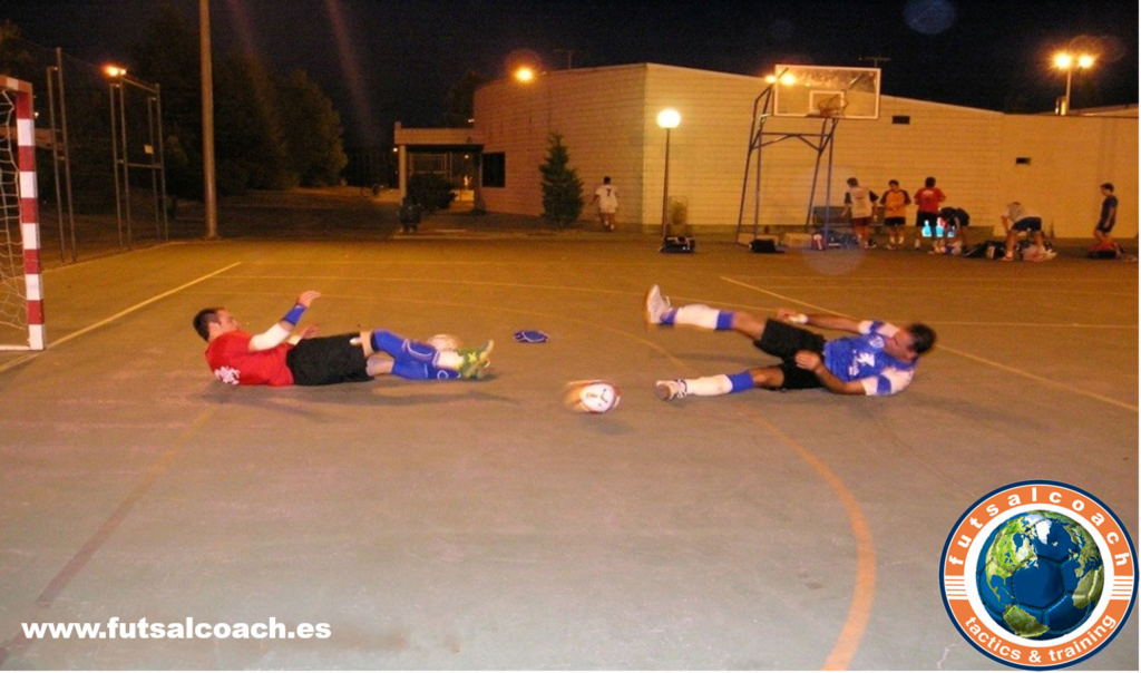 La pretemporada del portero de futbol sala