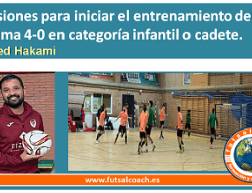 4 sesiones para iniciar el entrenamiento del sistema 4-0 en categoría infantil o cadete.