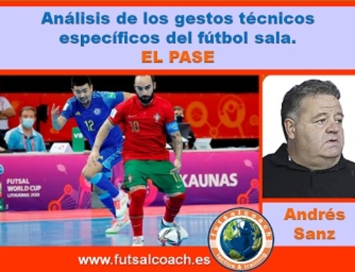 Análisis de los gestos técnicos específicos de fútbol sala. El pase.
